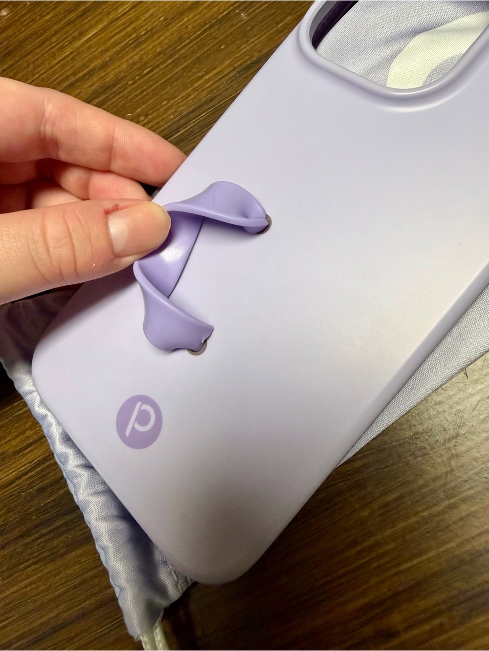 Loopy iPhone 14 Pro Max Case Lavender Purple with Built-in Loop - Picture 3 of 3